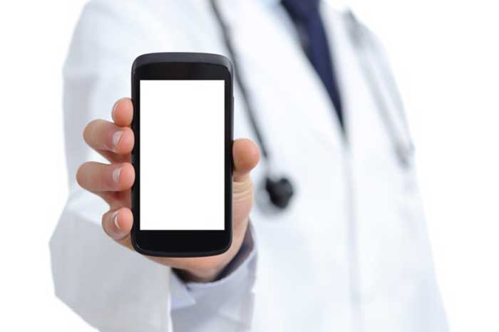 Doctor Showing Mobile Phone