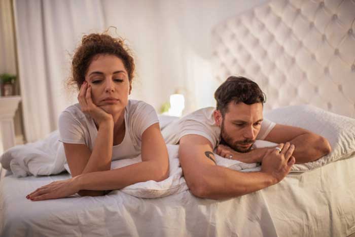 Couple Sleeping on bed