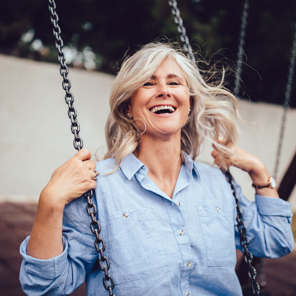 woman swinging
